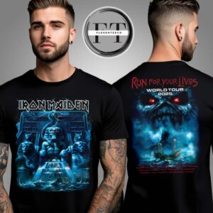 Iron Maiden Powerslave Mariner 2025 Tour Two Sided Unisex T-Shirt