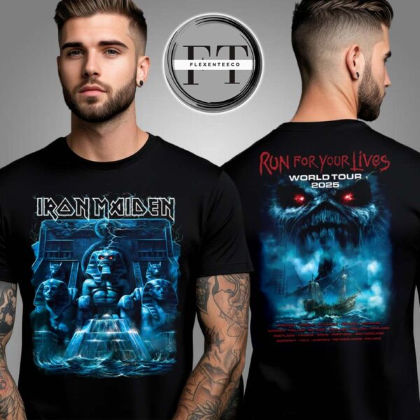 Iron Maiden Powerslave Mariner 2025 Tour Two Sided Unisex T-Shirt