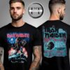 Iron Maiden Run For Your Lives 2025 Tour Merchandise From The Historic Budapest Arena Two Sided Unisex T-Shirt