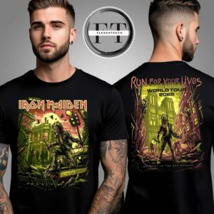 Iron Maiden Wrathchild Rue Morgue 2025 Tour Two Sided Unisex T-Shirt
