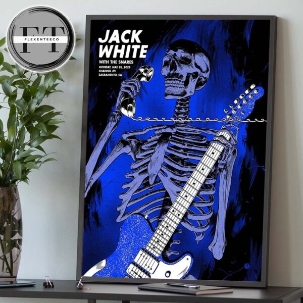 Jack White At Channel 24 In Sacramento CA On May 26 2025 Home Decor Poster Canvas