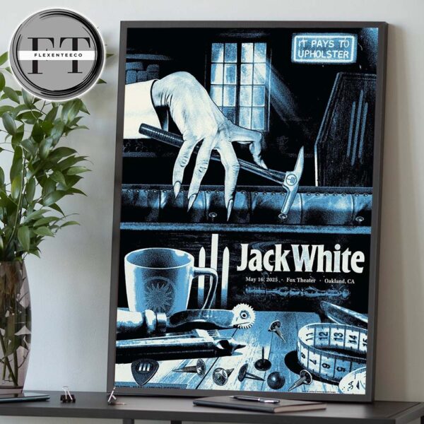 Jack White At Fox Theater In Oakland CA On May 16 2025 Home Decor Poster Canvas