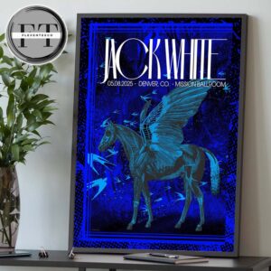 Jack White At Mission Ballroom In Denver, CO On May 8 2025 Home Decor Poster Canvas