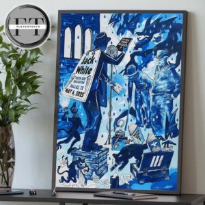 Jack White At South Side Ballroom In Dallas TX On May 6 2025 Are You Feeling Blessed Home Decor Poster Canvas