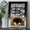 Minnesota Vikings 2025 NFL Schedule Match Dates Home Decor Poster Canvas