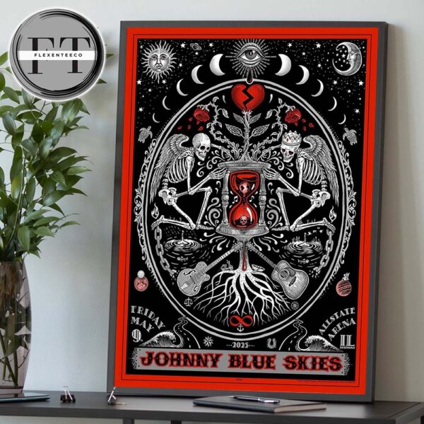 Johnny Blue Skies At Allstate Arena In Rosemont IL On May 9 2025 Home Decor Poster Canvas