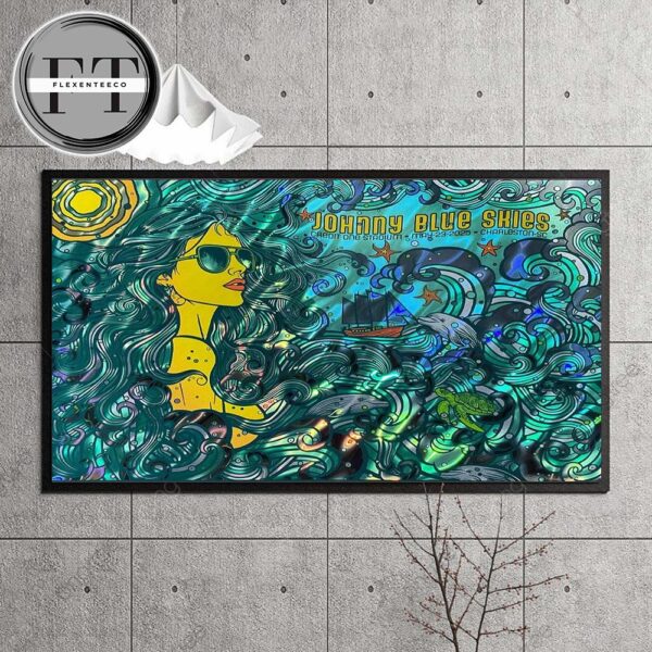 Johnny Blue Skies At Credit One Stadium In Charleston SC On May 23 2025 Home Decor Poster Canvas