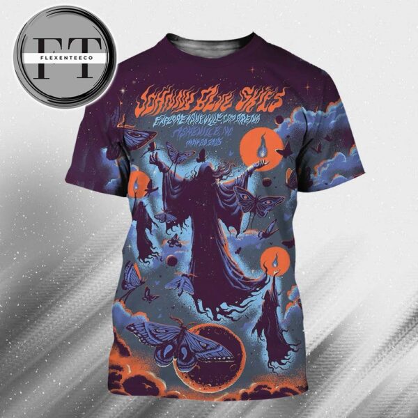 Johnny Blue Skies At ExploreAsheville.com Arena In Asheville NC On May 20 2025 All Over Print Shirt