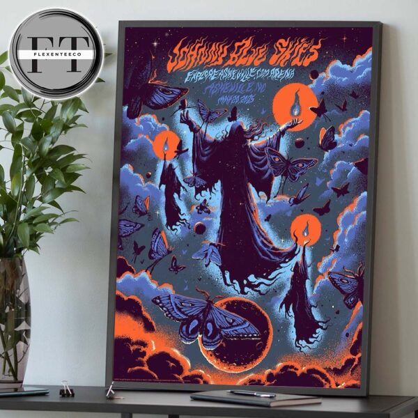 Johnny Blue Skies At ExploreAsheville.com Arena In Asheville NC On May 20 2025 Home Decor Poster Canvas