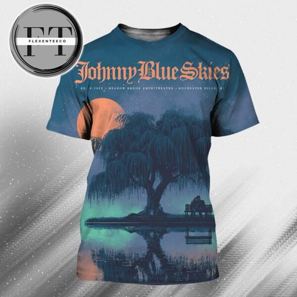 Johnny Blue Skies At Meadow Brook Amphitheatre In Rochester Hills MI On May 10 2025 All Over Print Shirt