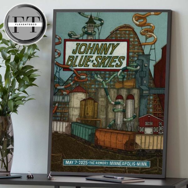 Johnny Blue Skies At The Armory In Minneapolis Mn On May 7 2025 Home Decor Poster Canvas
