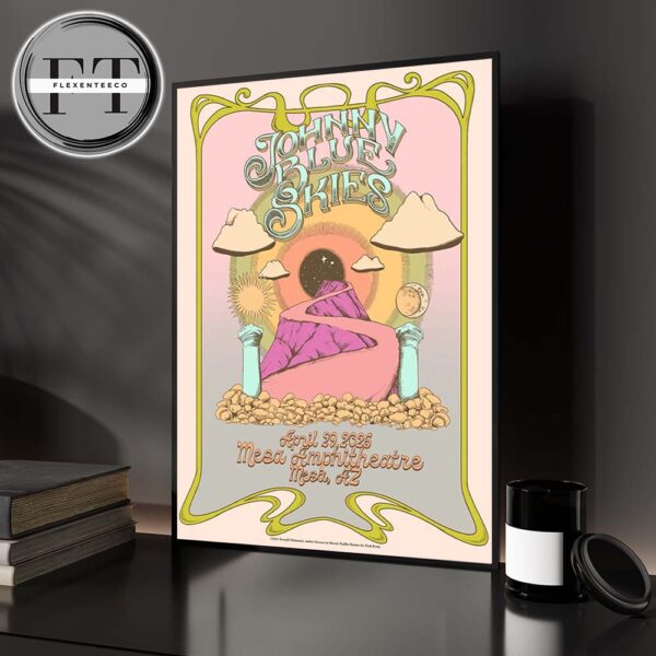Johnny Blue Skies Music Show At Mesa Amphitheatre In Mesa Az On April 29 2025 Home Decor Poster Canvas