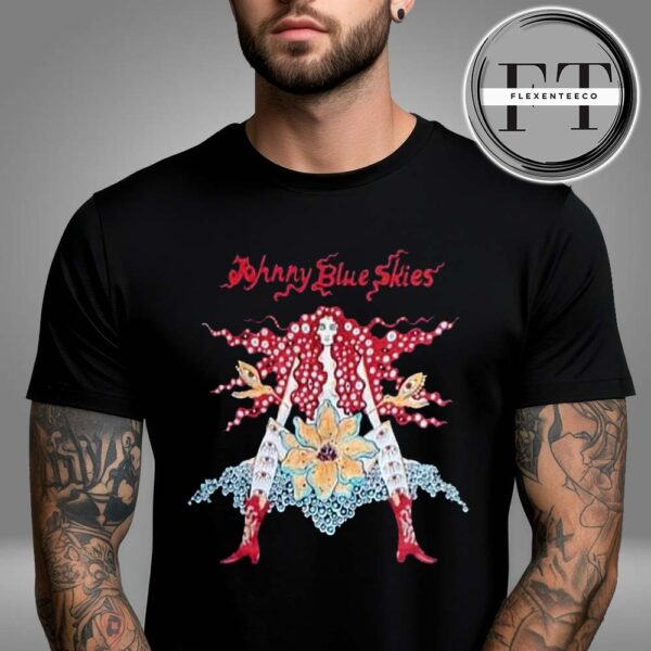 Johnny Blue Skies Shop Merch In Marryland On May 24 2025 Cosmic Blossom Diva Unisex T-Shirt
