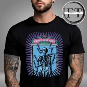 Johnny Blue Skies Shop Merch In Marryland On May 24 2025 Skeleton Knives Unisex T-Shirt