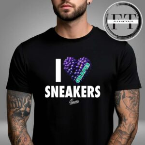 Jordan Retro 5 Grape Love Sneakers Sneaker Threads Collection Unisex T-Shirt