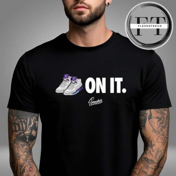 Jordan Retro 5 Grape On It Sneaker Threads Collection Unisex T-Shirt