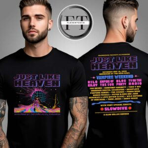 Just Like Heaven Disco Moon Line Up 2025 Two Side Unisex T-Shirt