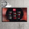 Arizona Cardinals 2025 NFL Schedule Match Dates 18 Bars Home Decor Poster Canvas