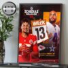 Kansas City Chiefs Head To Head Los Angeles Chargers In Sao Paulo Brazil On September 5 Sao Paulo Game 2025 NFL Schedule Home Decor Poster Canvas