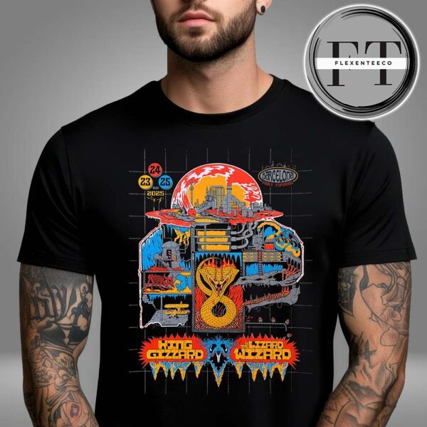 King Gizzard And The Lizard Wizard At Poble Espanyol In Barcelona Spain On May 23-24-25 2025 Unisex T-Shirt