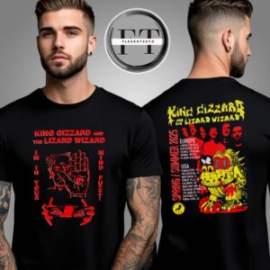 King Gizzard Spring Summer Tour 2025 Tour Dates Schedule Two Sided Unisex T-Shirt