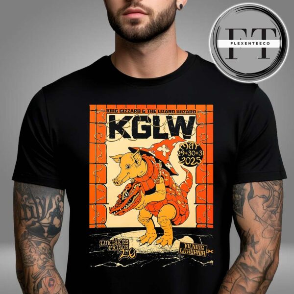 King Gizzard & The Lizard Wizard At Vilnius Lithuania On May 29-30-31 2025 Unisex T-Shirt
