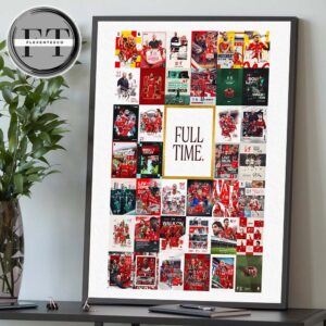 Liverpool Is The Champion Of English Premier League 2024-2025 Full Time Moment Home Decor Poster Canvas