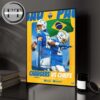 Los Angeles Chargers 2025 NFL Schedule Match Dates Home Decor Poster Canvas