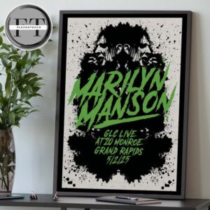 Marilyn Manson GLC Live At 20 Monroe In Grand Rapids MI On May 2 2025 Home Decor Poster Canvas
