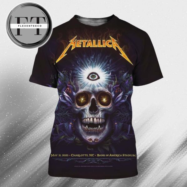 Metallica M72 Charlotte At Bank Of America Stadium In North Carolina United States On May 31 2025 All Over Print Shirt
