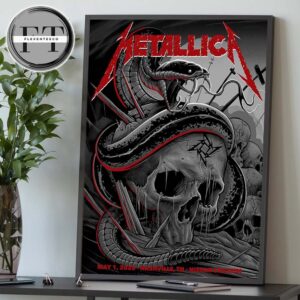Metallica M72 Nashville Night 1 At Nissan Stadium On May 1 2025 M72 North American Tour Home Decor Poster Canvas
