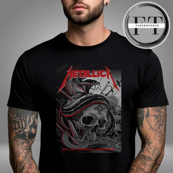 Metallica M72 Nashville Night 1 At Nissan Stadium On May 1 2025 M72 North American Tour Unisex T-Shirt