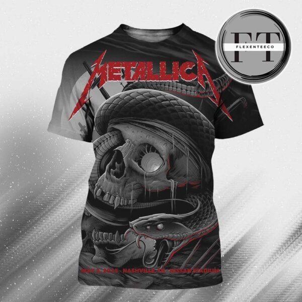 Metallica M72 Nashville Night 2 At Nissan Stadium On May 3 2025 In Nashville TN M72 North American Tour All Over Print Shirt