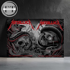 Metallica M72 Nashville Venue Full Shows Combined Poster At Nissan Stadium On May 1 And May 3 2025 M72 North American Tour Home Decor Poster Canvas