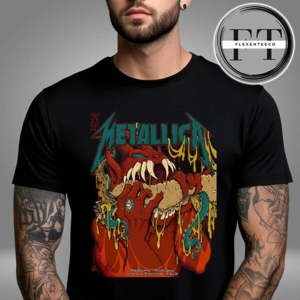Metallica M72 Night 1 At Lincoln Financial Field In Philadelphia Pennsylvania United States On May 23 2025 M72 North American Tour Unisex T-Shirt