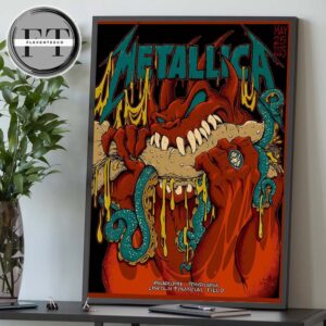 Metallica M72 Night 2 At Lincoln Financial Field In Philadelphia Pennsylvania United States On May 25 2025 M72 North American Tour Home Decor Poster Canvas