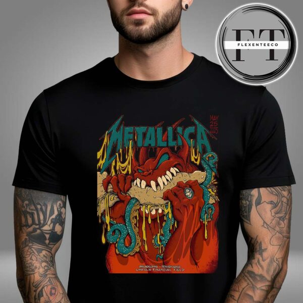Metallica M72 Night 2 At Lincoln Financial Field In Philadelphia Pennsylvania United States On May 25 2025 M72 North American Tour Unisex T-Shirt