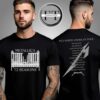 Metallica M72 North American Tour Shop Merch Tour Dates Schedule Two Sided Unisex T-Shirt