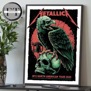 Metallica M72 Pop Up Shop At Lincoln Financial Field In Philadelphia Pennsylvania United States On May 23 And May 25 2025 M72 North American Tour Home Decor Poster Canvas
