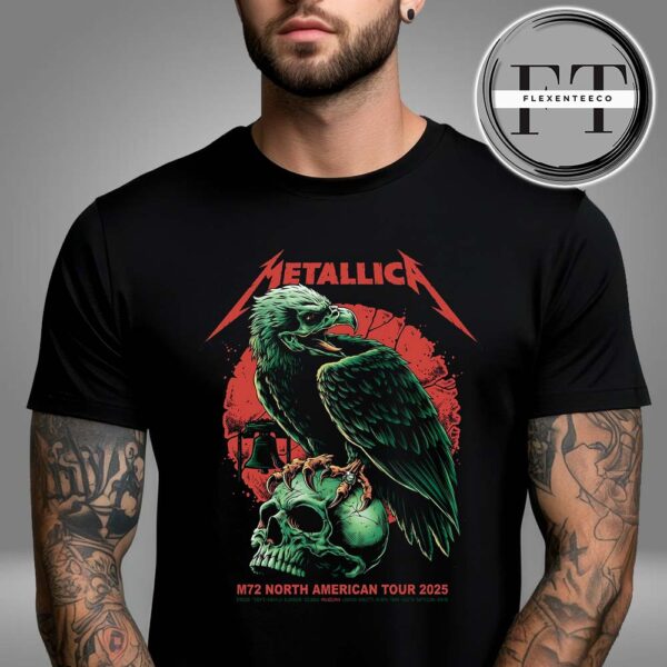 Metallica M72 Pop Up Shop At Lincoln Financial Field In Philadelphia Pennsylvania United States On May 23 And May 25 2025 M72 North American Tour Unisex T-Shirt