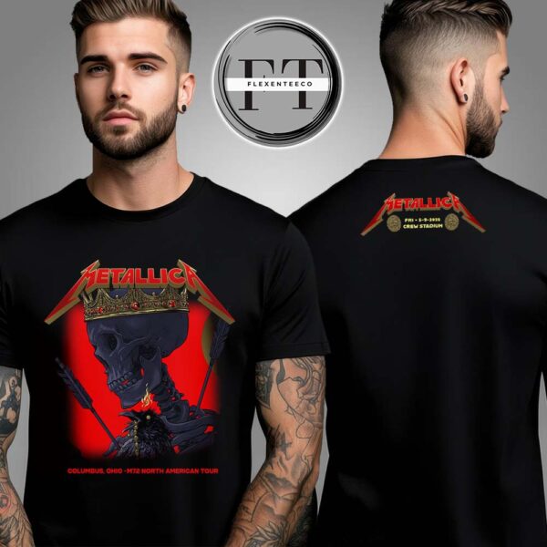 Metallica M72 Sonic Temple Fest At Historic Crew Stadium In Columbus OH On May 9 2025 Two Sided Unisex T-Shirt