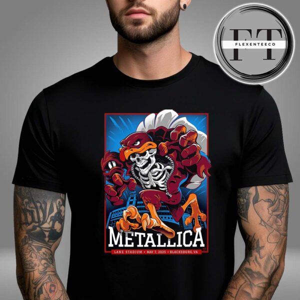 Metallica M72 Virginia Tech At Lane Stadium In Blacksburg Virginia United States On May 7 2025 M72 World Tour Unisex T-Shirt