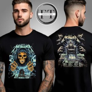 Metallica M72 World Tour 2025 Rock Band Graphic Two Sided Unisex T-Shirt