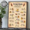 Minnesota Vikings Versus Atlanta Falcons On September 14 2025 NFL Schedule Match Dates Home Opener Home Decor Poster Canvas