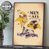 Minnesota Vikings 2025 NFL Schedule Match Dates Home Decor Poster Canvas