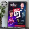 Minnesota Vikings Versus Seattle Seahawks In Week 13 On November 30 2025 NFL Schedule Home Decor Poster Canvas