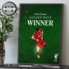 Mohamed Salah From Liverpool Wins Golden Boot English Premier League 2024-2025 For The Forth Time Home Decor Poster Canvas