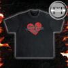 Murder With My Husband True Crime Club Broken Heart Washed T-Shirt