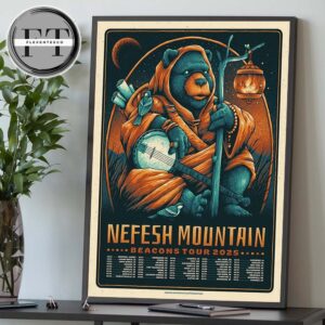 Nefesh Mountain Beacons Tour 2025 Schedule Home Decor Poster Canvas