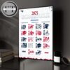 Seattle Seahawks 2025 NFL Schedule Prime Time Match Dates Home Decor Poster Canvas